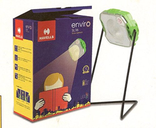 Havells Enviro Sl36 0.5-Watt Solar Lantern (Green), Pack of 1